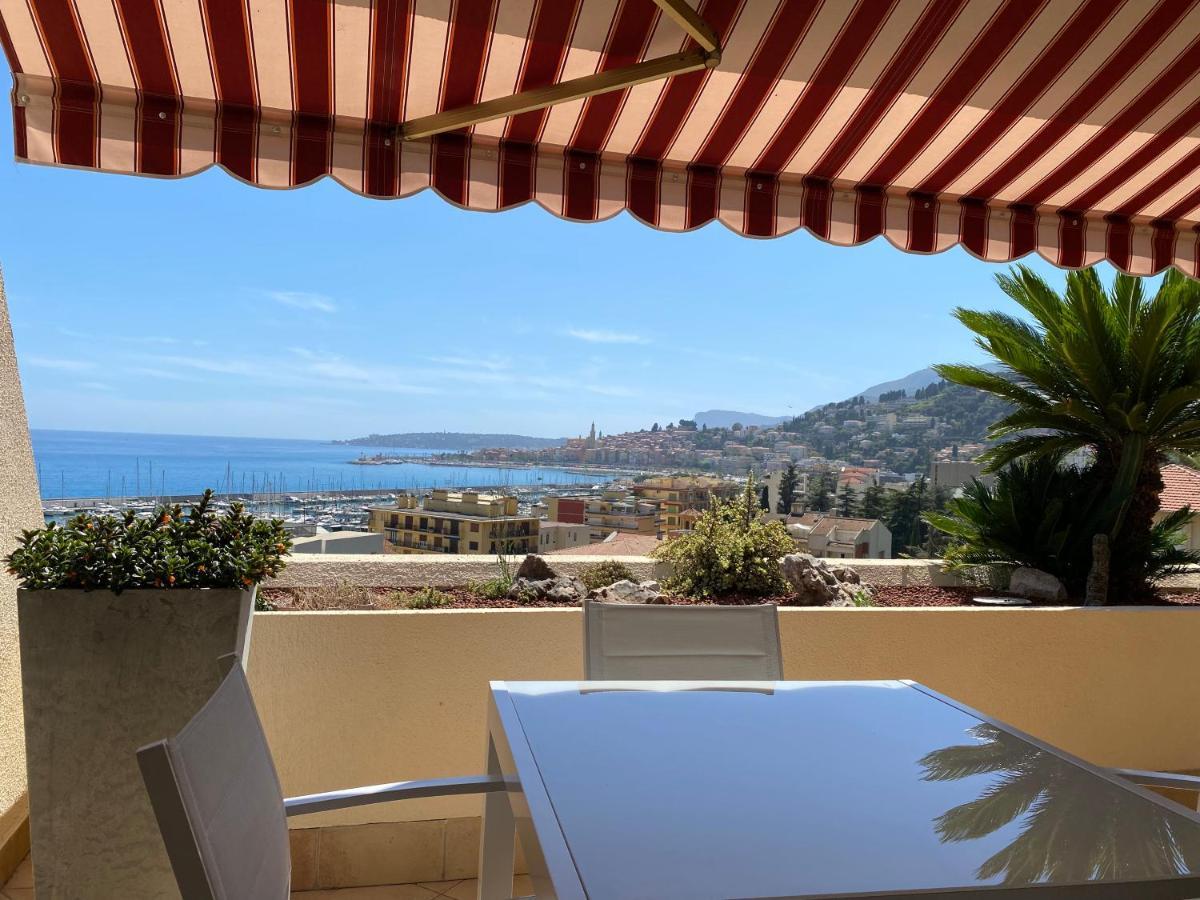 Mansfield Vue Carte Postale Terrasse Piscine Calme Port A 200M A Pied Apartment Ментона Екстериор снимка