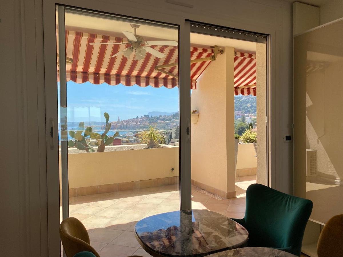 Mansfield Vue Carte Postale Terrasse Piscine Calme Port A 200M A Pied Apartment Ментона Екстериор снимка