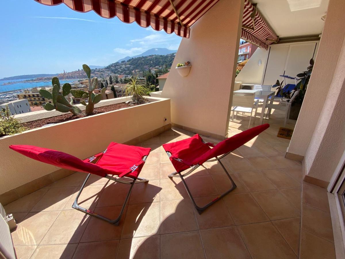 Mansfield Vue Carte Postale Terrasse Piscine Calme Port A 200M A Pied Apartment Ментона Екстериор снимка